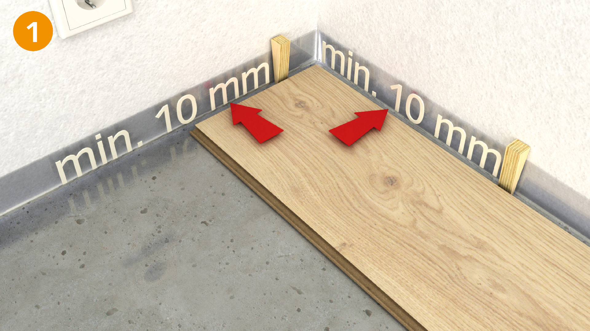 Schritt 1 Masterclic Plus Verlegung Schritt 1 Masterclic Plus Verlegung